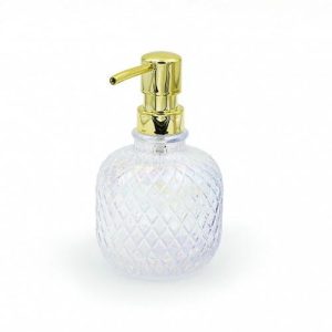 Дозатор для жидкого мыла Jade, цвет перламутровый прозрачный, 330 мл