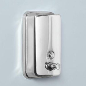 Диспенсер для антисептика/жидкого мыла механический, 650 мл, нержавеющая сталь