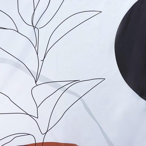 Штора для ванны Доляна «Беж», с люверсами, 180x180 см, полиэстер — изображение 2