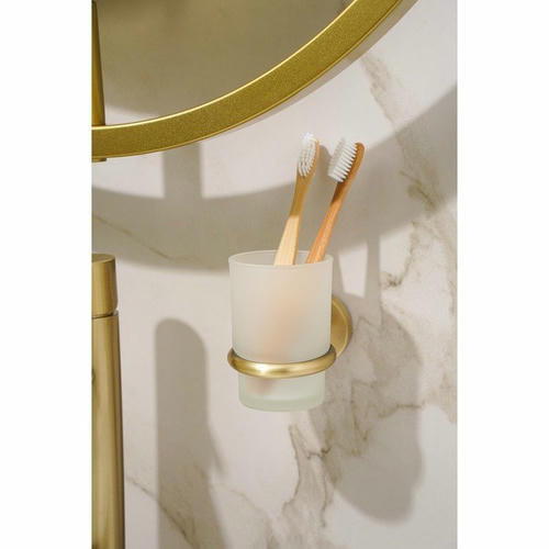 Стакан стеклянный матовый с держателем Штольц St_lz bacic, серия Bronze — изображение 2