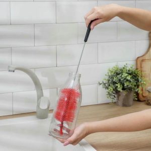 Ёрш бутылочный из синтетической щетины, 38 см, цвет МИКС