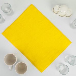 Коврик для сушки посуды 30x40 см, микрофибра, цвет жёлтый