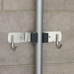 Держатель для швабры и метлы Доляна, с крючками, металлический