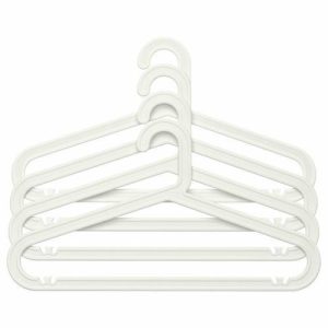 Набор плечиков БАГИС, для дома и улицы, 4 шт, белый