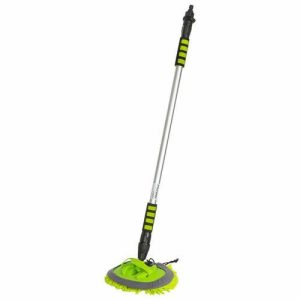Умная швабра для мытья пола Pioneer MS023, телескопическая 100-180 см, цвет серый салатовый