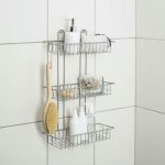 Полка прямоугольная 3-х ярусная, 12x30x46 см, цвет хром