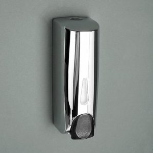 Диспенсер для антисептика или жидкого мыла, механический, 350 мл, пластик, цвет хром