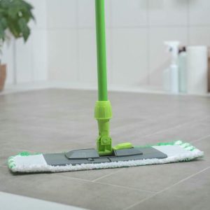 Швабра для мытья пола плоская, ручка 120 см , насадка микрофибра 40x10 см, цвет МИКС