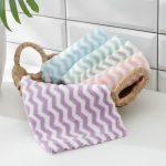 Салфетка для уборки махровая Доляна «Зигзаг», 30x30 см, микрофибра, цвет МИКС