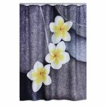 Штора для ванных комнат Wellness, цвет серый/цветной, 180х200 см