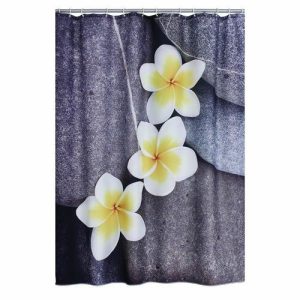 Штора для ванных комнат Wellness, цвет серый/цветной, 180х200 см