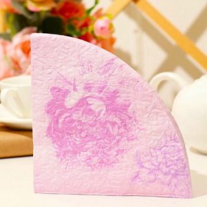 Салфетка New line Decor Гламурный пион розовое золото,фигурная, 12 шт