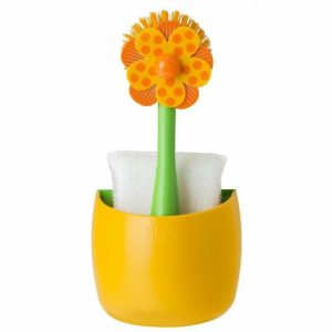 Щётка для посуды + губка на подставке Lolaflor