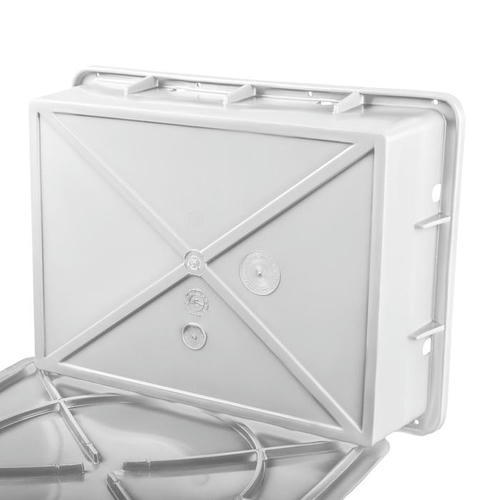 Ящик пластиковый, 306П, 53,2х40х14,1см, белый, без крышки — изображение 2