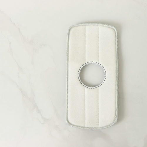 Насадка для швабры прямоугольная Raccoon, с вырезом, 30x14,5 см, микрофибра, цвет серый — изображение 2