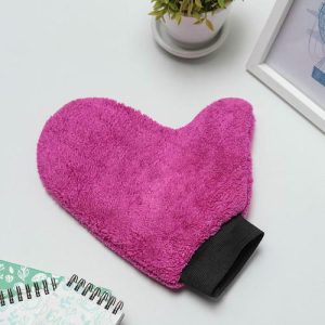 Варежка для уборки Доляна, 22x26 см, 40 гр, двухсторонняя, мягкая, микрофибра