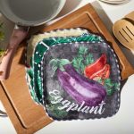 Набор салфеток для уборки «Тропики» 20х20 -3шт, микрофибра, п/э 200гр/м2