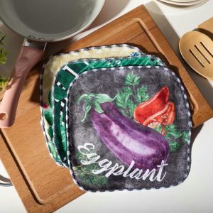 Набор салфеток для уборки «Тропики» 20х20 -3шт, микрофибра, п/э 200гр/м2