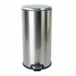 Мусорное ведро Primanova Cigo с педалью и крышкой, 20 л, цвет хром