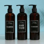 Дозатор для шампуня, кондиционера, гель для душа Bathroom visual, 300 мл., набор 3 шт