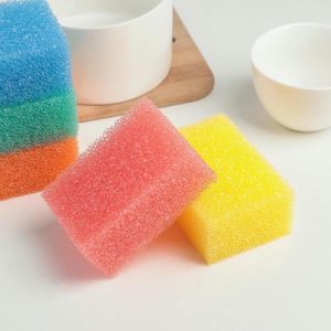 Набор губок кухонных для деликатных поверхностей и тефлоновой посуды, 10x6,5x4 см, 5 шт