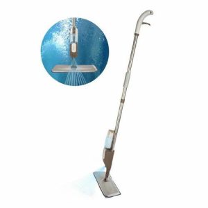 Швабра для мытья пола Pioneer с распылителем, 400 мл, 124 см, цвет белый-коричневый