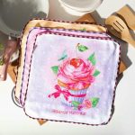 Набор салфеток для уборки «Любимая мамочка» 30х30 -3шт, микрофибра, п/э 200гр/м2