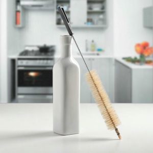 Ёршик пробирочный из натуральной щетины, 3,5x3,5x33,5 см, цвет МИКС