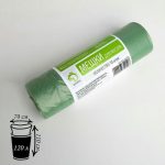 Мешки для мусора Доляна «Люкс», 120 л, 70x110 см, 20 мкм, ПНД, 10 шт, цвет зелёный