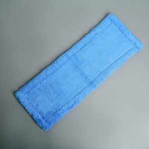 Насадка для плоской швабры Доляна, 44x15 см, микрофибра, цвет голубой