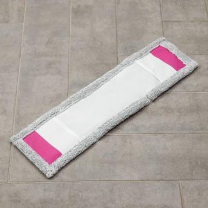 Насадка для плоской швабры 57x15 см, микрофибра, цвет светло-серый