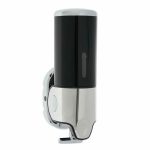 Диспенсер для антисептика/жидкого мыла механический, 400 мл, металл, цвет чёрный