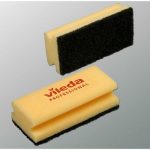 Губка для профессиональной уборки Vileda, чёрный абразив, 9,5 х 5,5 см