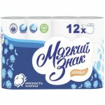 Туалетная бумага «Мягкий знак» Comfort, белая, 2 слоя, 12 рулонов