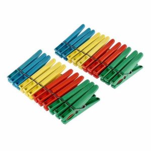 Набор прищепок бельевых Пингвин, 24 шт в коробке, цвет МИКС