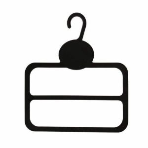 Вешалка для шарфов L=13.5, два яруса, (фасовка 10 шт), цвет чёрный