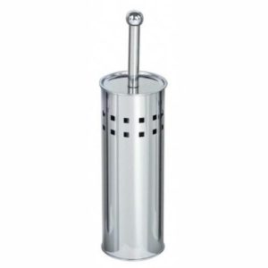 Ершик туалетный напольный G-teq, с перфорацией, металл, хром