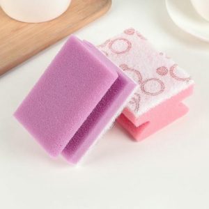 Набор губок кухонных «Сиреневый рассвет», ароматизированные, 2 шт