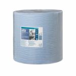 Протирочная бумага Tork Плюс в рулоне (W1) голубая, 37 см, 1500 листов