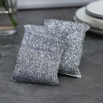 Набор губок кухонных для деликатной уборки, в оплётке с металлической нитью, 10x6,5x2 см, 2 шт