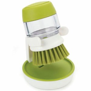 Щётка с дозатором моющего средства Joseph Joseph Palm Scrub, зелёная