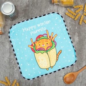 Салфетка Winter purrito, 20х20 см, п/э