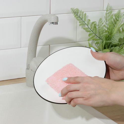 Губки хозяйственные, махровые, 2 шт — изображение 2