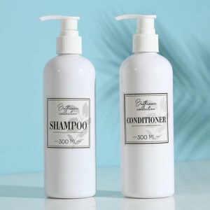 Дозатор для шампуня и кондиционера Bathroom collection, 300 мл., набор 2 шт