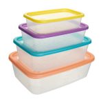 Набор контейнеров прямоугольных, FunCook, 4 шт