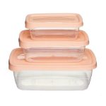 Набор контейнеров прямоугольных, Fimako, 3 штуки