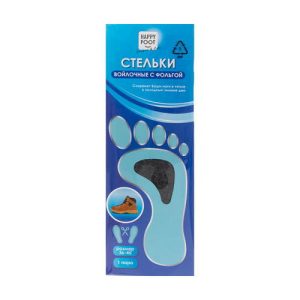 Стельки войлочные с фольгой, Happy Foot, 1 пара