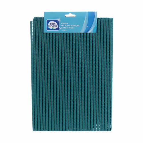 Коврик антискользящий для ванной, Bath Republic, 65х45 см, в ассортименте