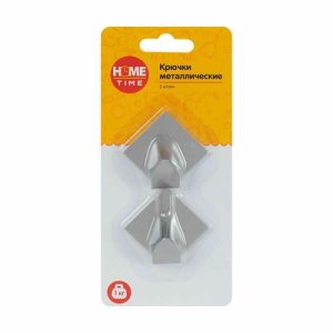 Крючки металлические, Home Time, 2 шт., в ассортименте
