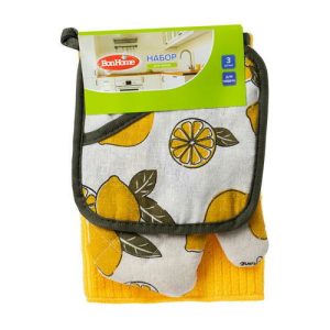 Набор для кухни, BonHome, рукавица, прихватка, тряпка для уборки, в ассортименте